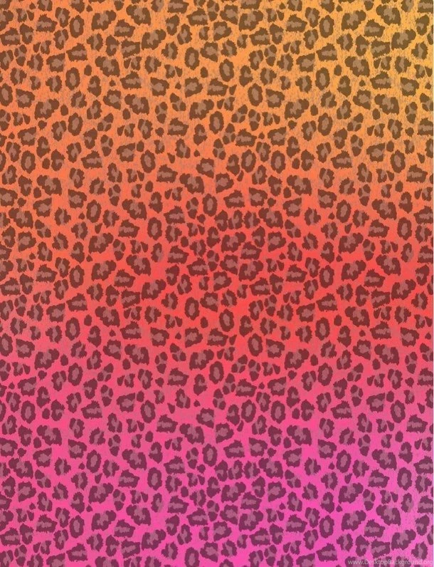 Animal Print, Background, Iphone, Leopard, Ombre, Orange, Pink ...