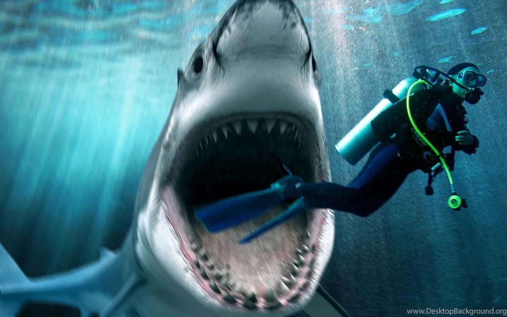 Download Shark Attack Widescreen Free Wallpapers 1680x1050