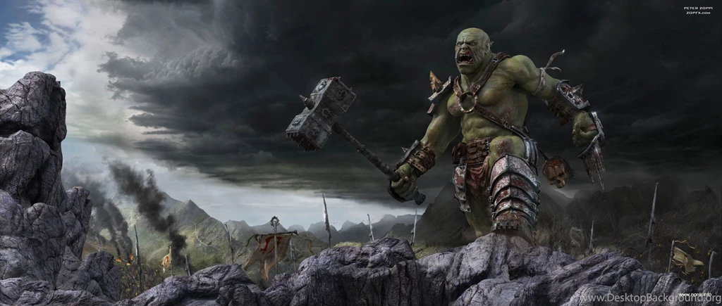 Orc Warrior In All His Rage. Great 3d Art.