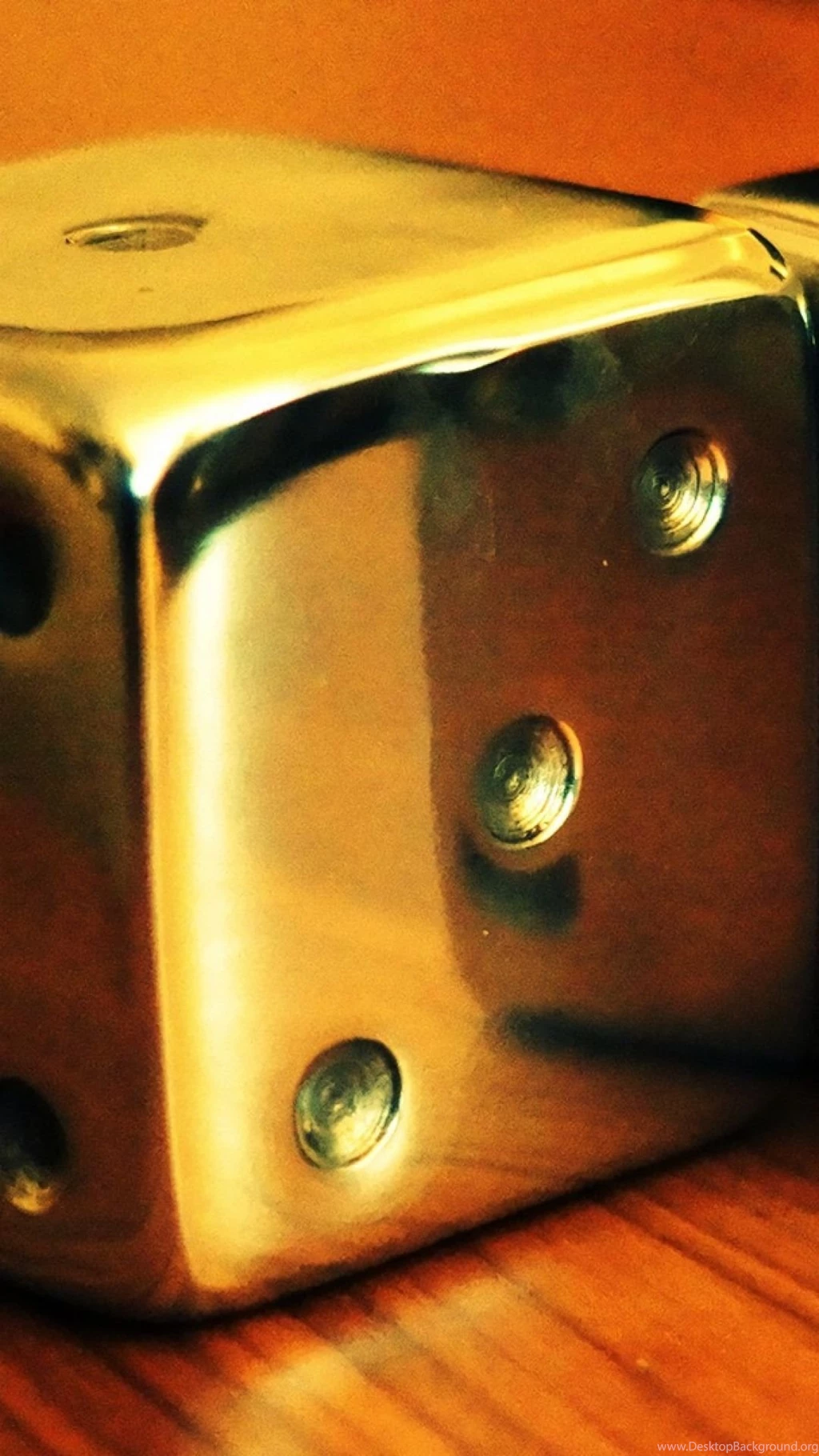 HD Backgrounds Two Gold Dice Wallpapers
