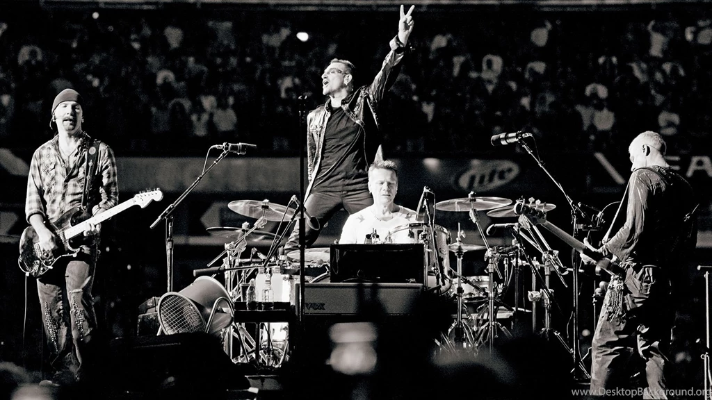 Download Wallpapers 1920x1080 U2, Scene, Drum, Guitars, Show Full ...