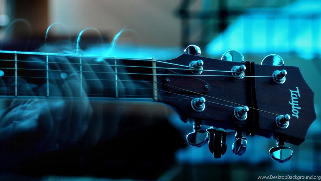 Download Wallpapers 1920x1080 Guitar, Strings, Neck, Movement Full ...