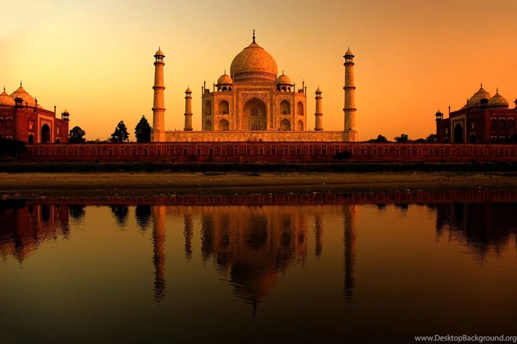 Taj Mahal Sunset Time Hd Wallpapers