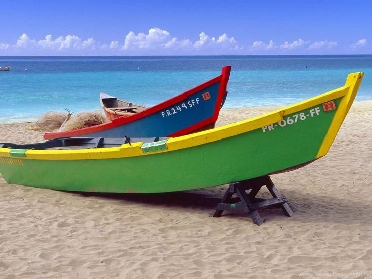 Brightly Painted Fishing Boats Crash Boat Beach Puerto Rico.jpg ...