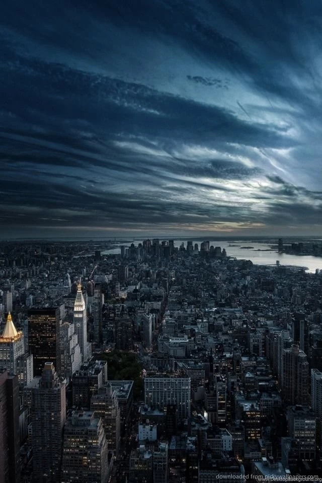 Download Night New York Cloudfront Wallpapers For iPhone 4