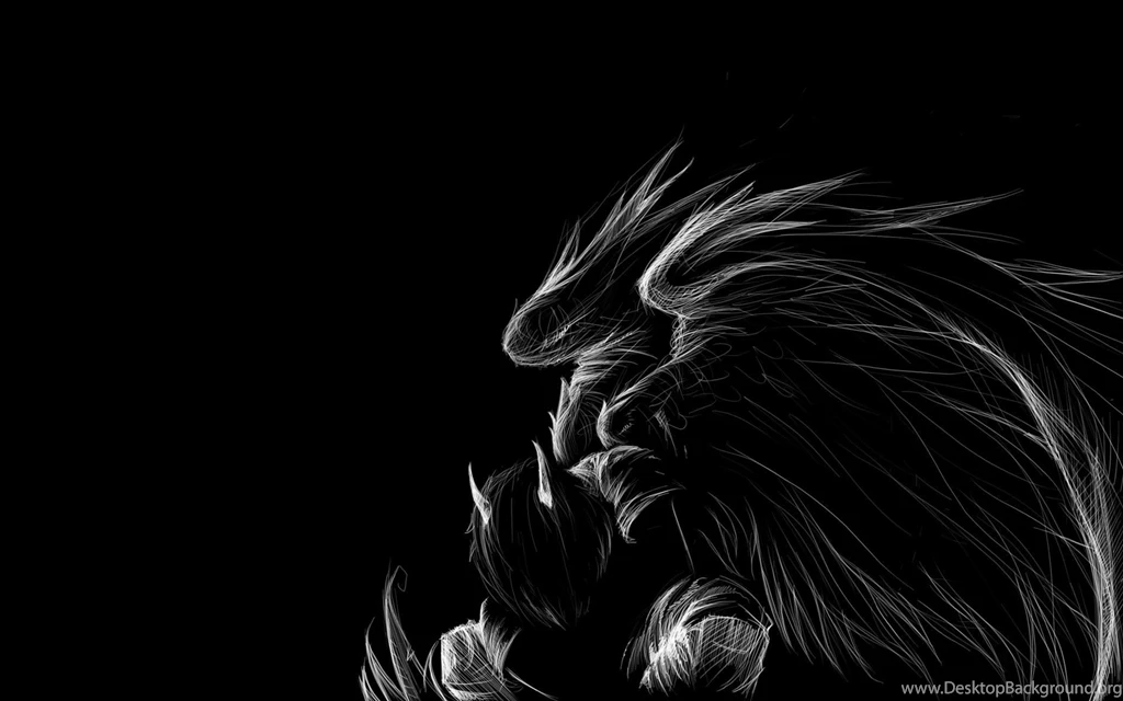 Demons Horns Monochrome Angel Wings