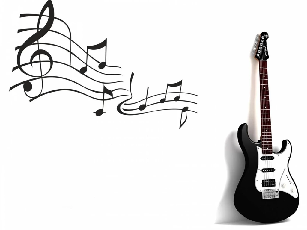 Download White Music Guitar Wallpapers HD Desktop Mobile