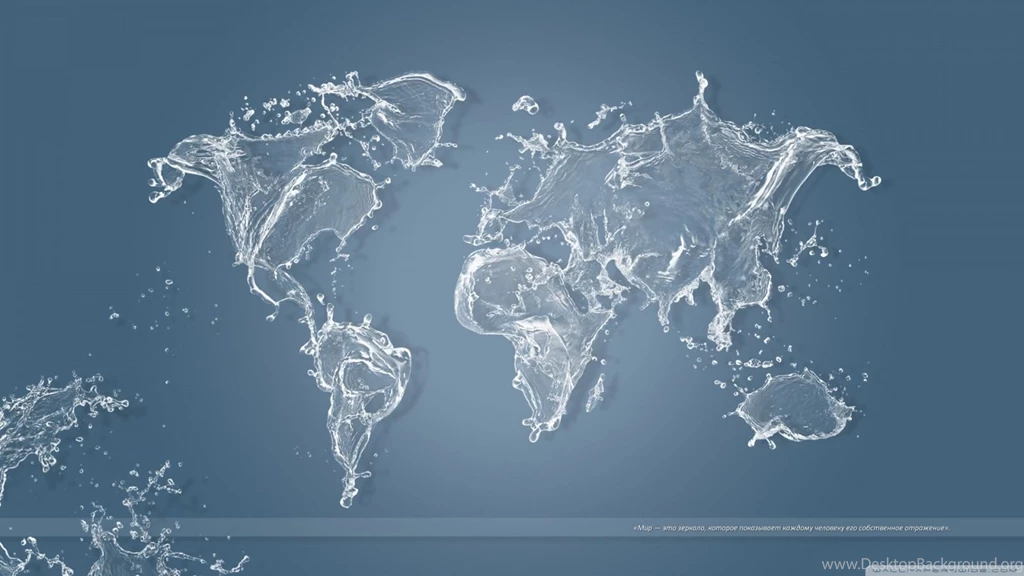 Water Map HD Desktop Wallpapers : Widescreen : High Definition : Mobile