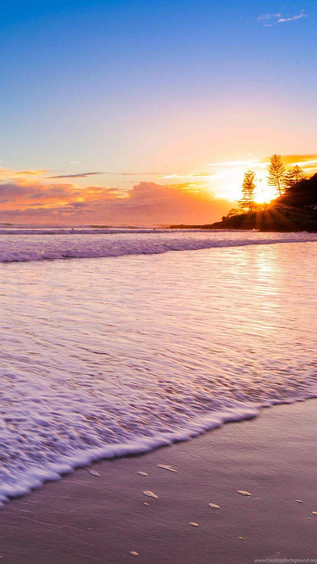 Sunset At The Beach iPhone 6 Wallpapers Download