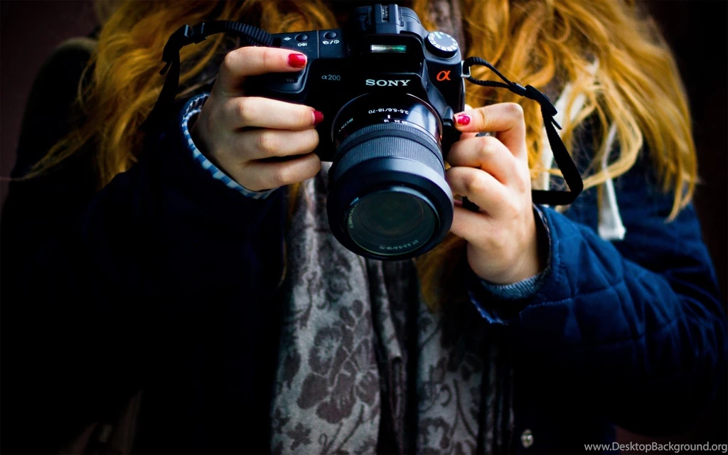 Girl, Photographer, Camera, Canon, Girl Wallpapers Hd, Snow, Christmas