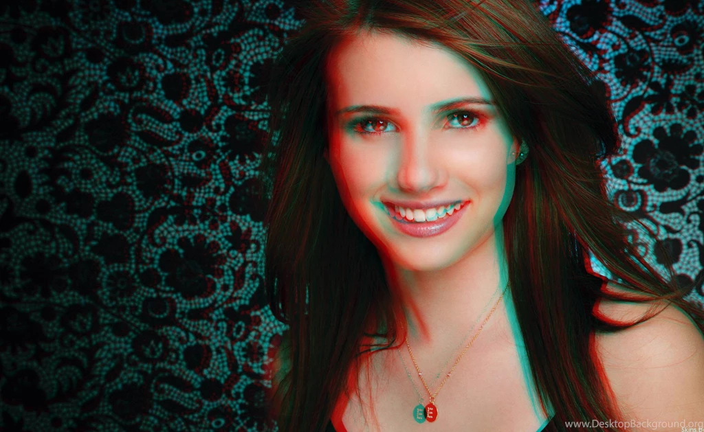 Emma Roberts Anaglyph