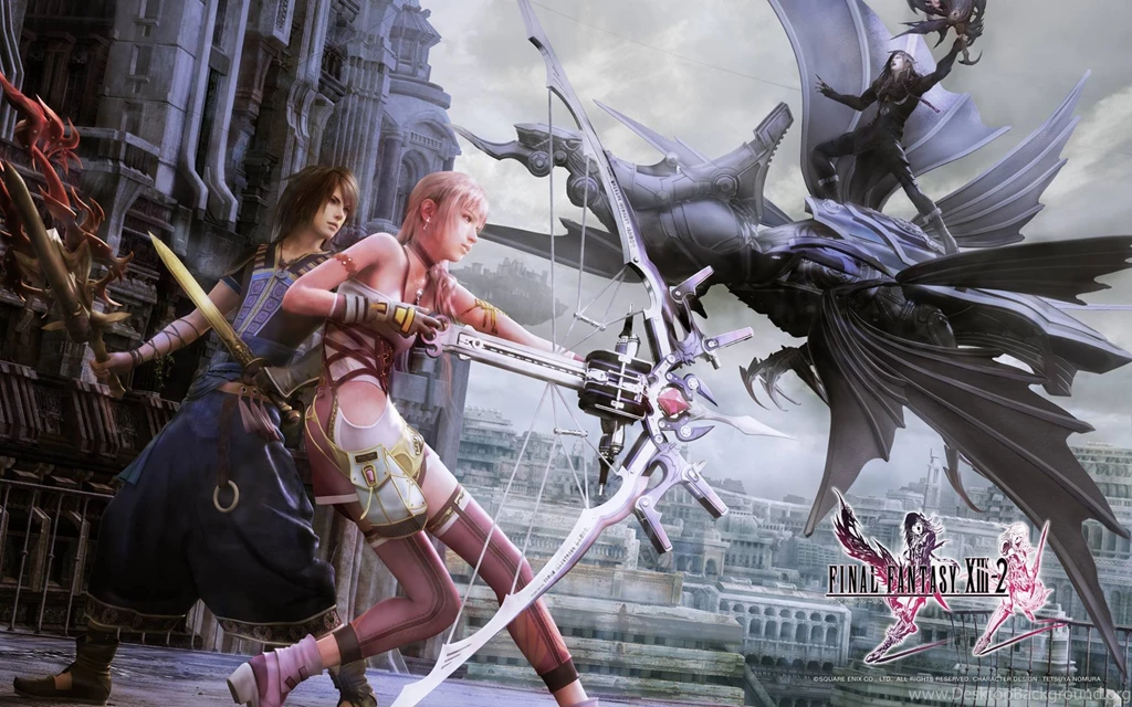 Final Fantasy XIII 2 Wallpapers Lightning, Serah, Noel, Mog