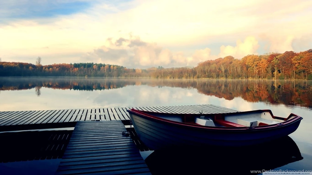 Boat, Autumn HD Desktop Wallpapers : High Definition : Fullscreen ...