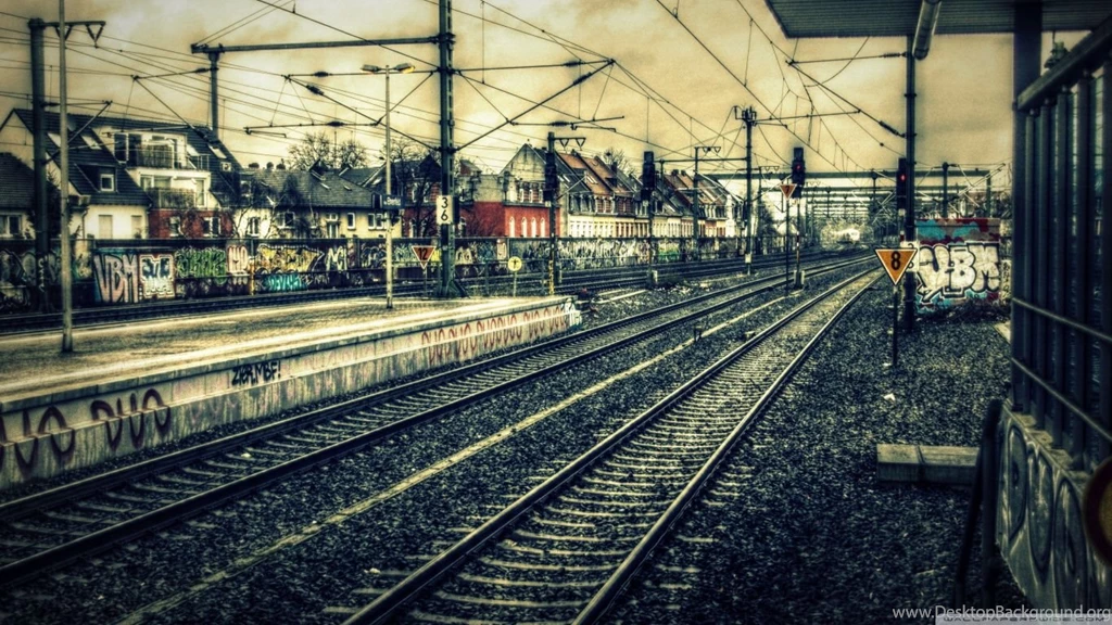 Train Station HDR HD Desktop Wallpapers : Widescreen : High ...