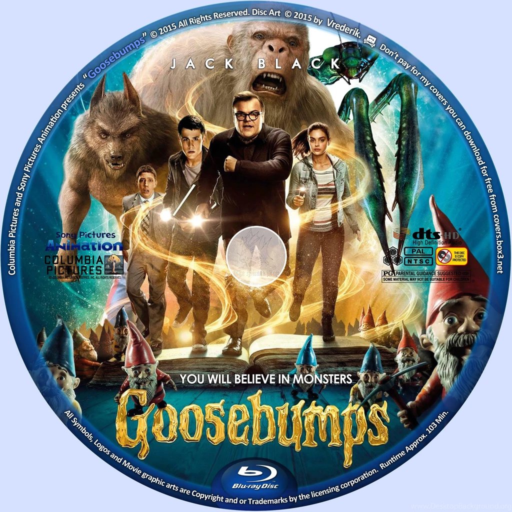 COVERS.BOX.SK ::: Goosebumps (2015) Blu ray/3D & DVD + Wallpapers ...