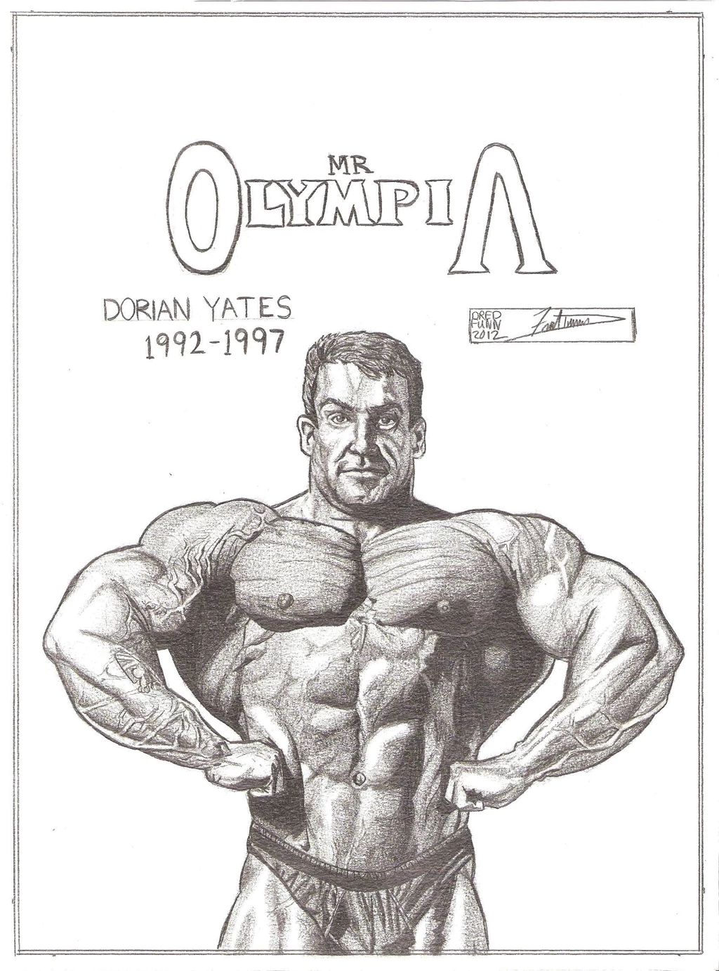Dorian Yates Mr Olympia Series Dredfunn Pencil By DredFunn On ...