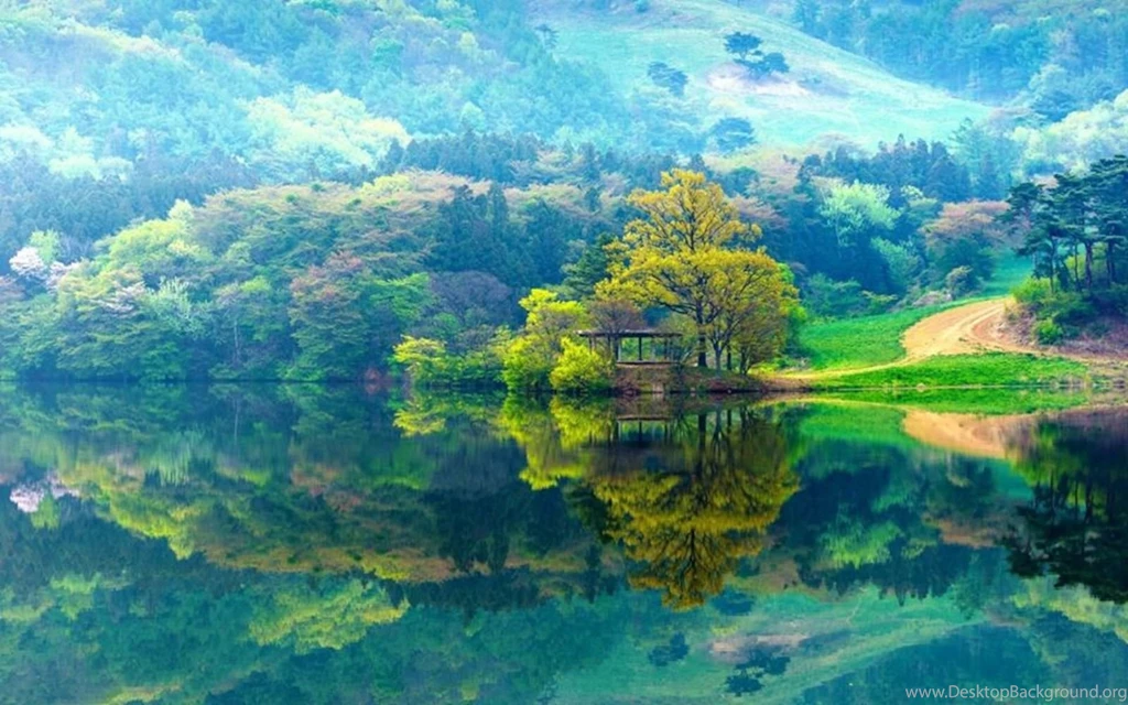Lakes: Reflecting Lake Reflection Mountains Path Landscape Nature ...
