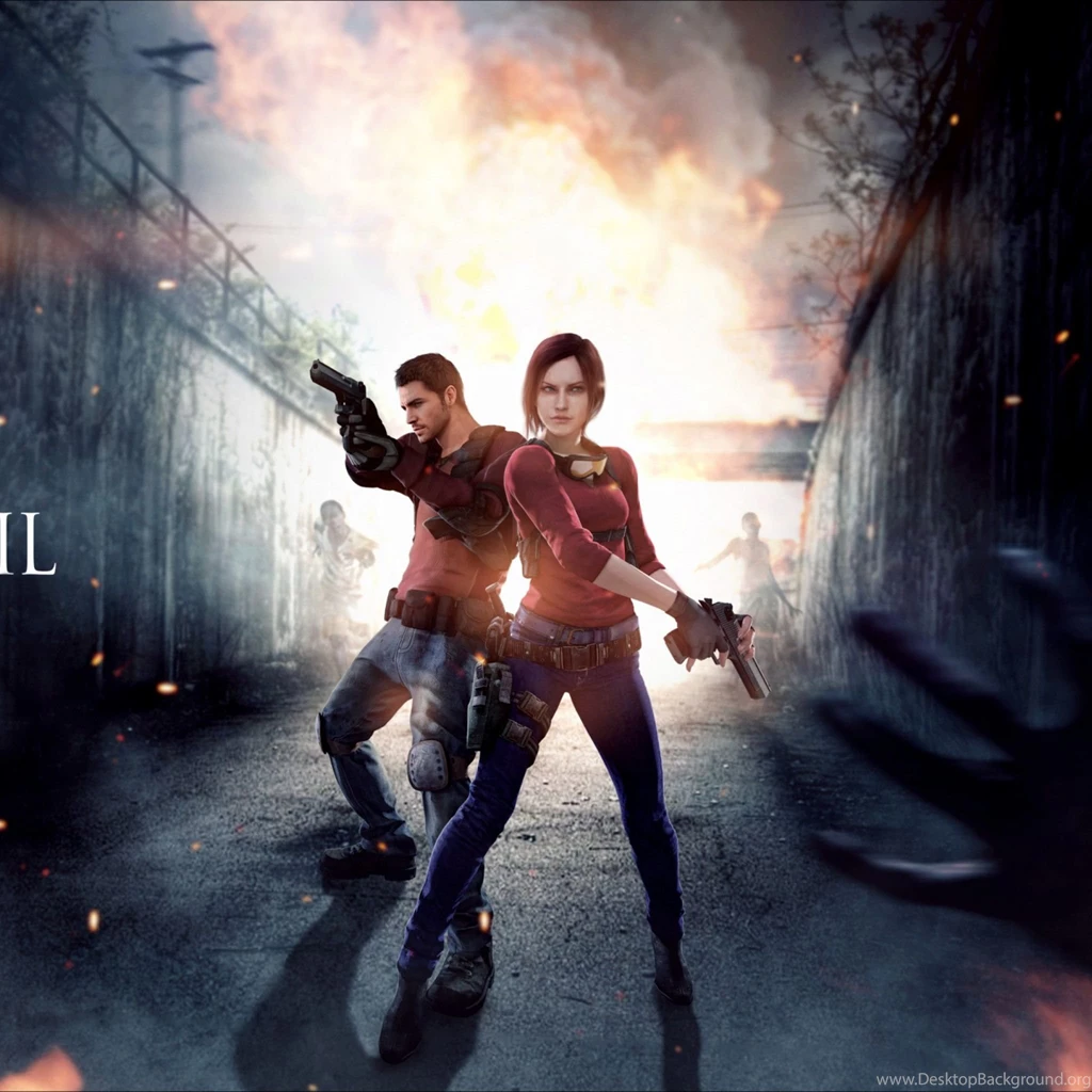 Download Wallpapers 2048x2048 Resident Evil, Claire Redfield, Chris ...