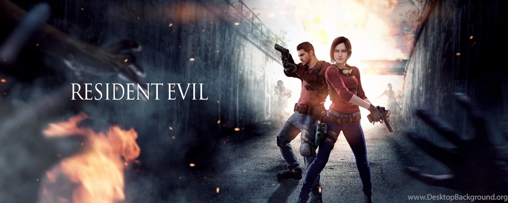 Download Wallpapers 2560x1024 Resident Evil, Claire Redfield, Chris ...