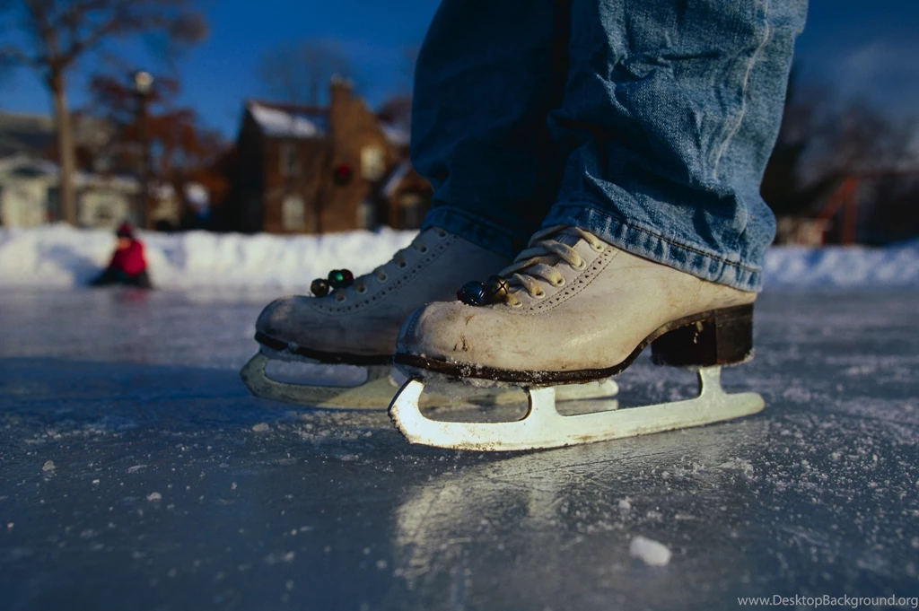 With Skates On Ice