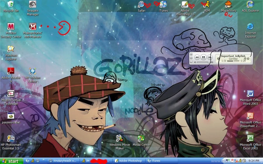 2D N Noodle Desktop Wallpapers By XmzlazyheadX On DeviantArt