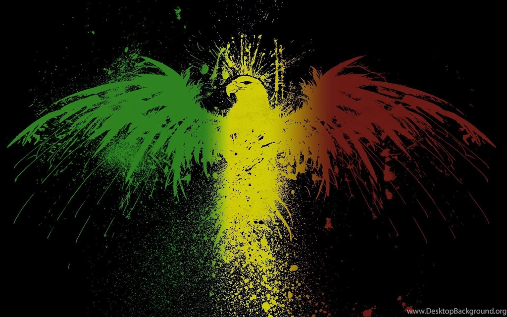 Rasta Eagle Jamaica Rastafarian Eagles Flags Black Backgrounds Mali ...