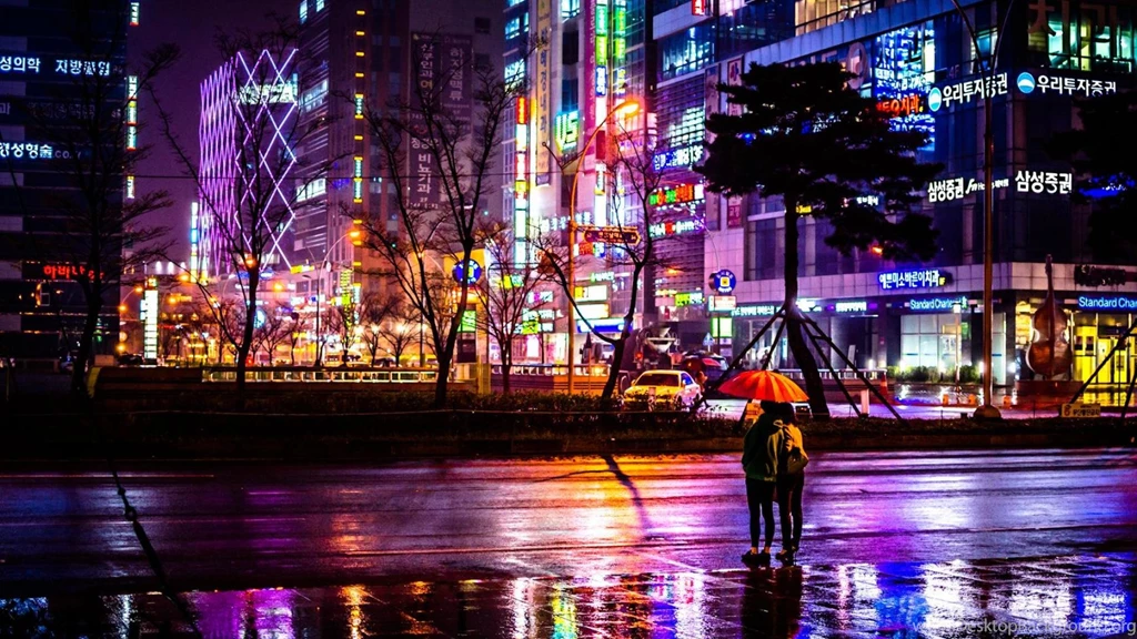 Rainy Night In Busan Wallpapers (