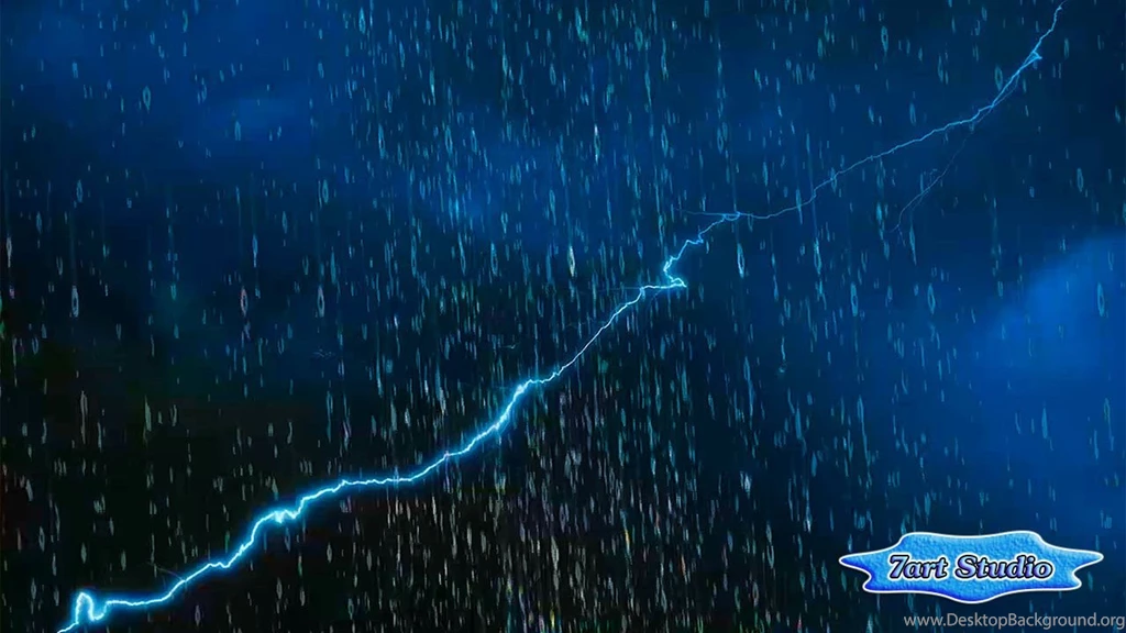 Rainy Lightning Storm Screensaver & Animated Desktop Wallpapers ...