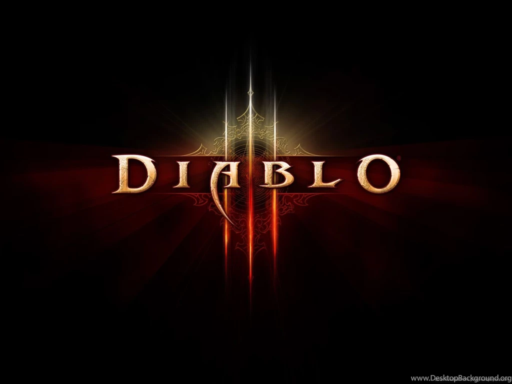 Download 1400x1050 Diablo 3 HD Logo Wallpapers