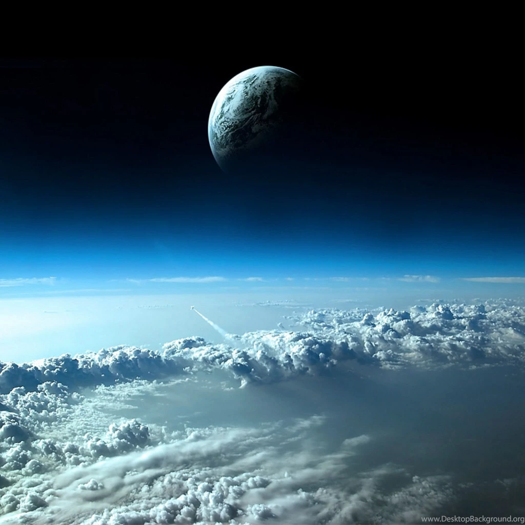 3D Space Scene iPad 3,4 & Air Wallpapers