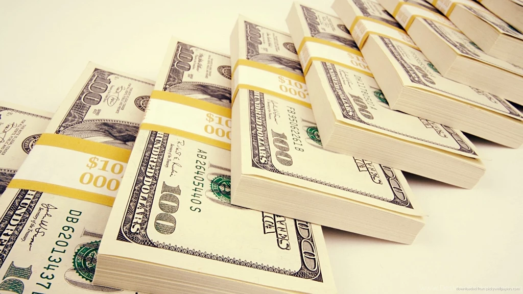 HD Diagonal 100 Dollars Packs Wallpapers