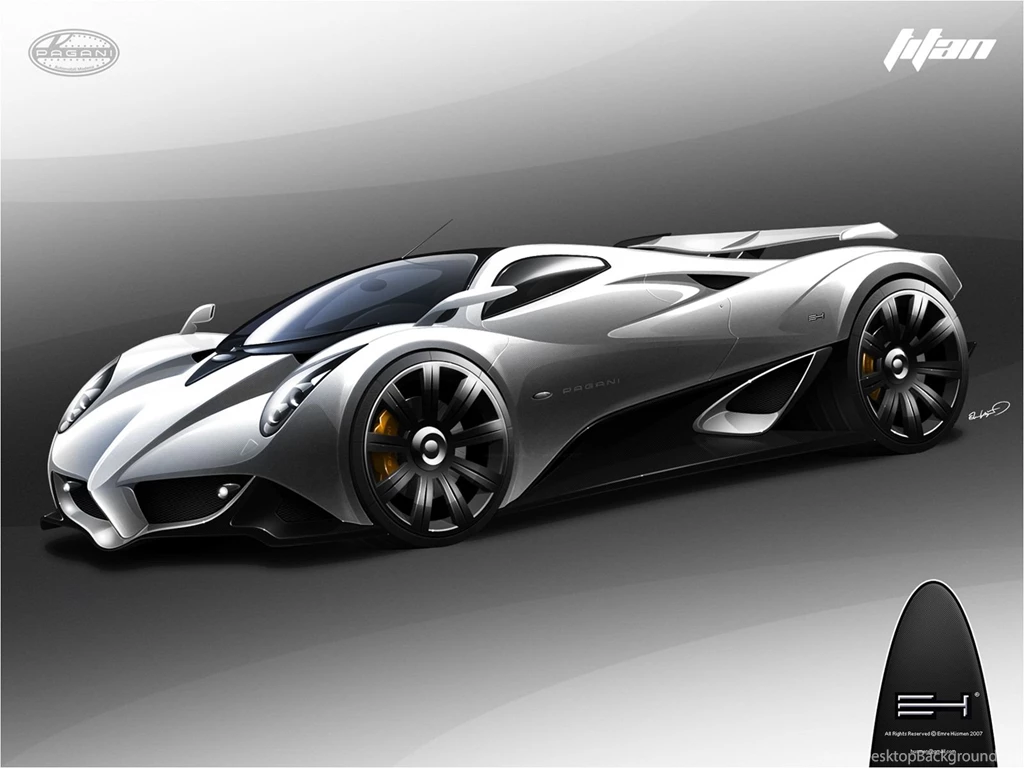Full HD Wallpapers + Cars, Pagani, Sketches, By Emre Husmen, Titan