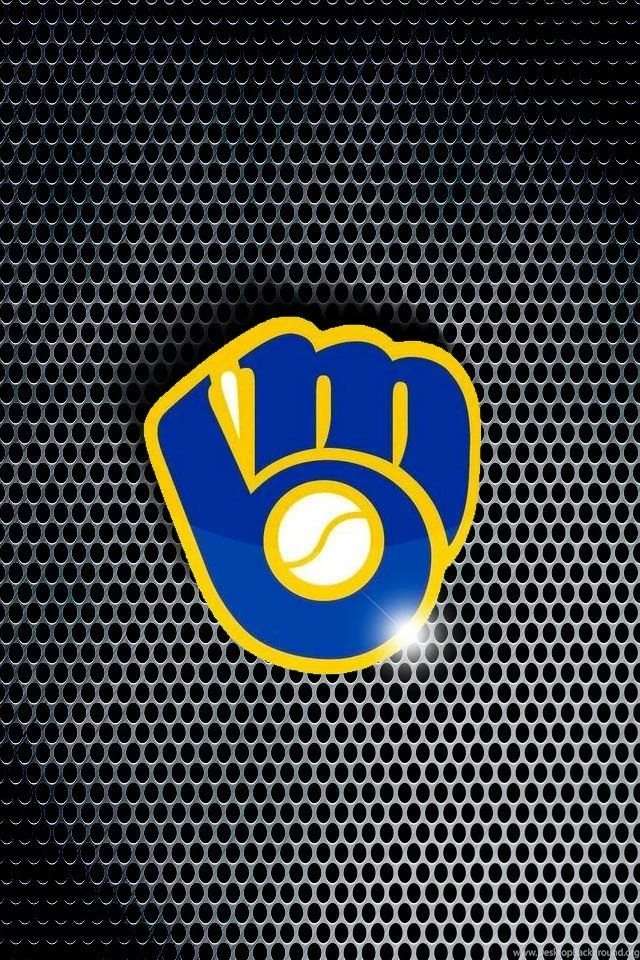 Old School Milwaukee Brewers iPhone Wallpaper.