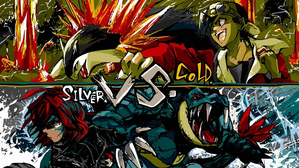 Gold Vs Silver Pokemon, 2560x1440 HD Wallpapers And FREE Stock Photo