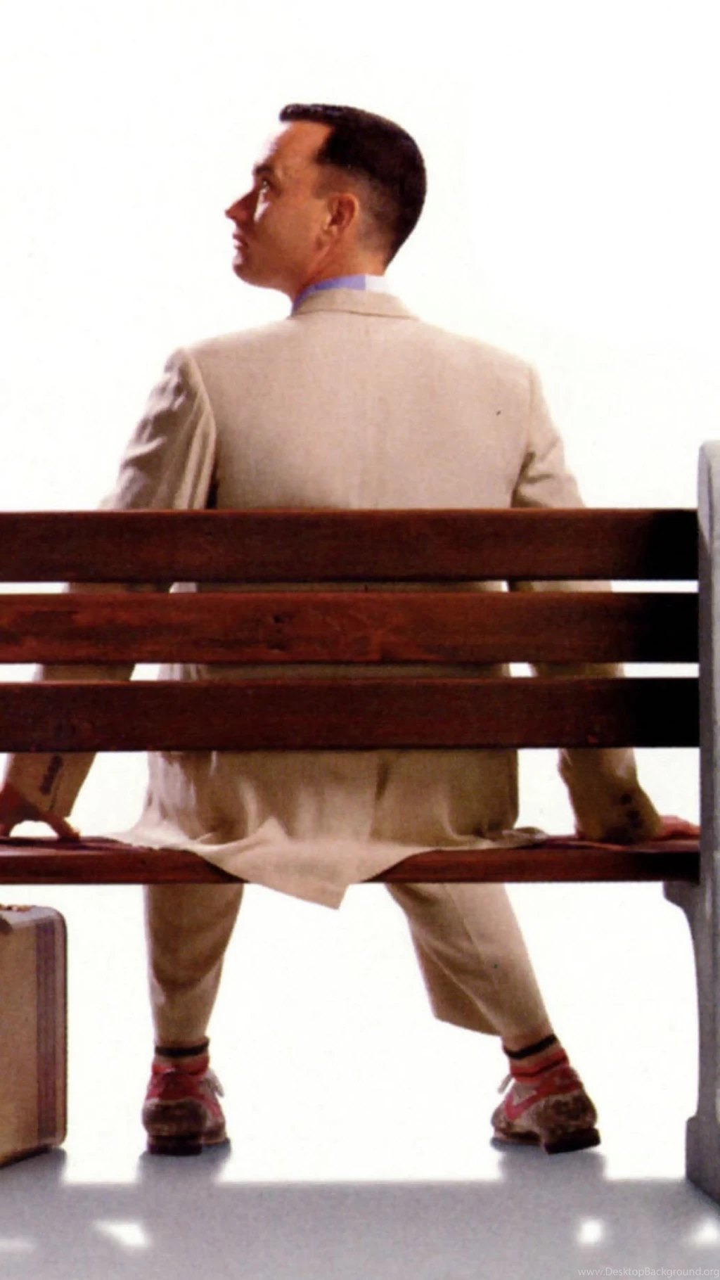 Download Wallpapers 1080x1920 Forrest Gump, Tom Hanks, Bench, Suit ...
