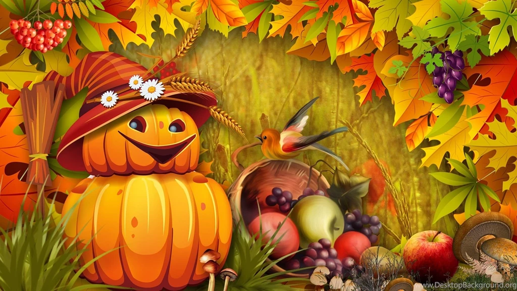 Fall Leaves And Pumpkin Wallpapers 19