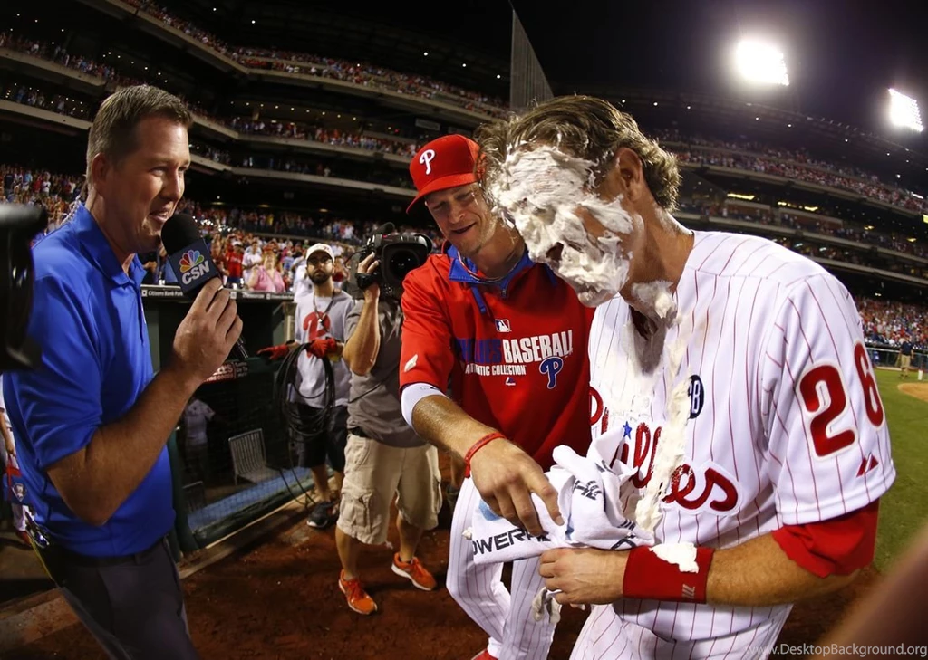 Chase Utley Violently Pied After Walkoff Homer SBNation.com