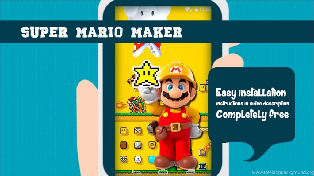 Free Live Wallpapers Gamers Super Mario Maker