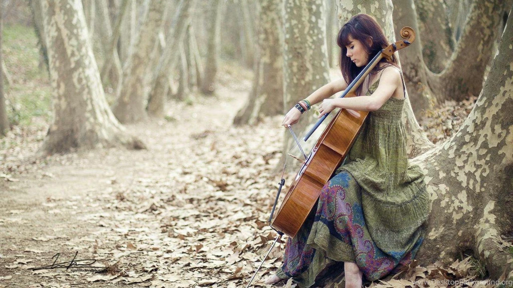 CELLO GIRL WALLPAPER (