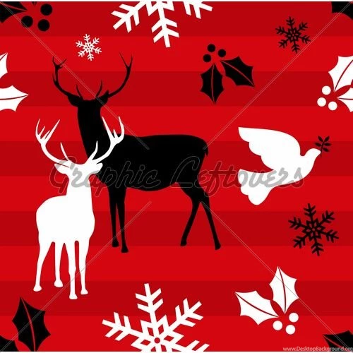 Christmas Reindeer Pattern Backgrounds · GL Stock Images