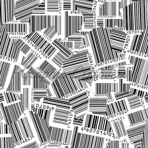 Barcodes Torn (Seamless Vector Wallpaper) · GL Stock Images