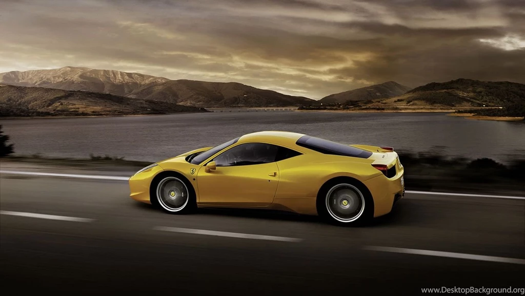 2014 Ferrari 458 Italia Wallpapers 1360 X 768, Giallo Modena ...