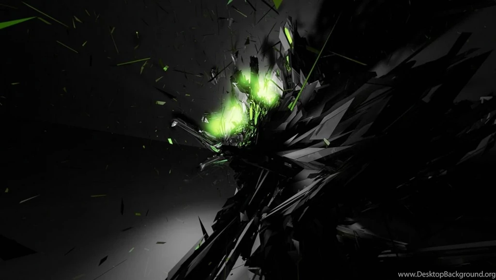 Black Abstract Green Hd Wallpapers Backgrounds Wallpapers For Your ...