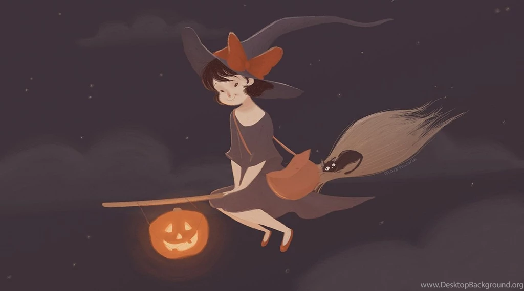 Cute_halloween_Background Witch on Broom1.jpg