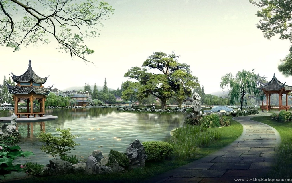 Japanese Garden Wallpapers Digital Art Wallpapers