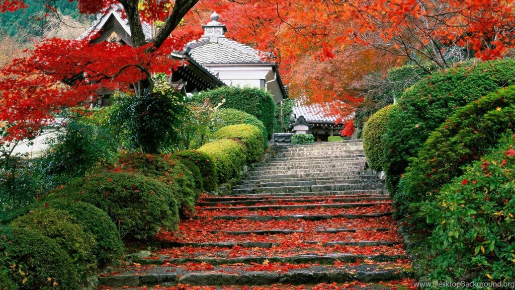 Portland Japanese Garden Wallpaper.