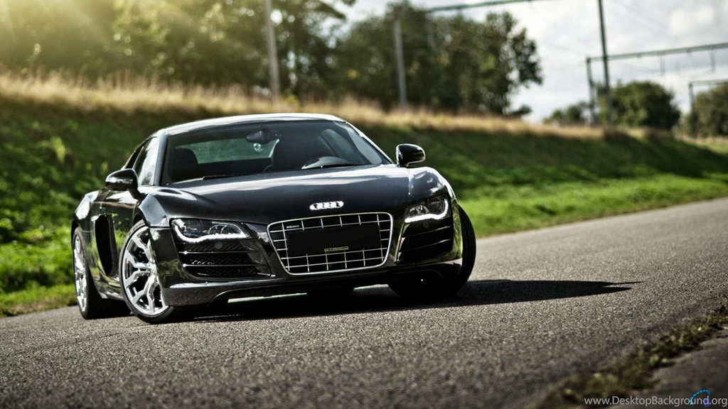 Download Wallpapers Black Audi R8 V10 (1600 X 900 Widescreen ...