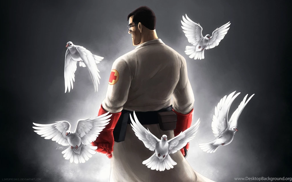 Medic Tf2 Team Fortress Pigeons Best Widescreen