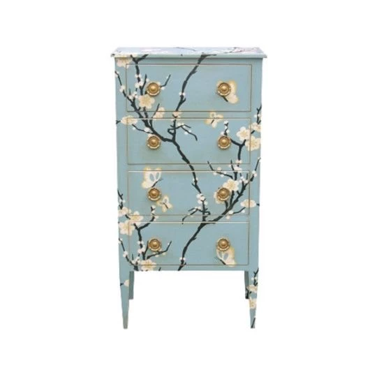 Moissonier Chiffonnier Directoire Dresser In Floral Wallpapers ...