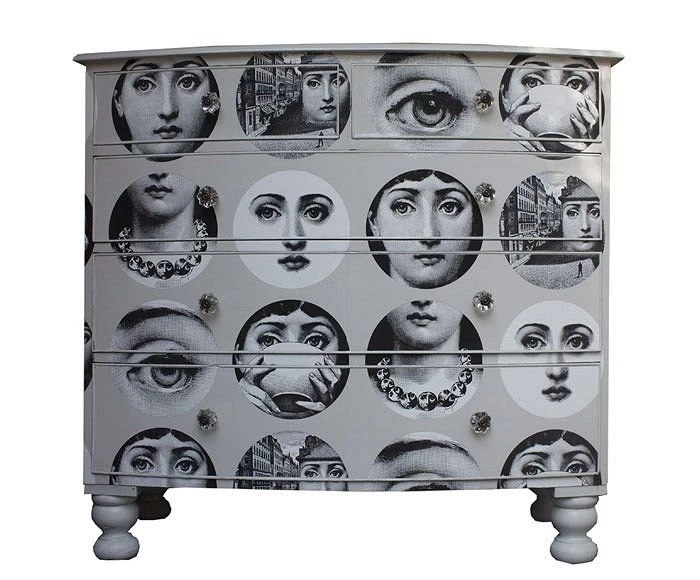 Dishfunctional Designs: Upcycled Dressers: Painted, Wallpapered ...